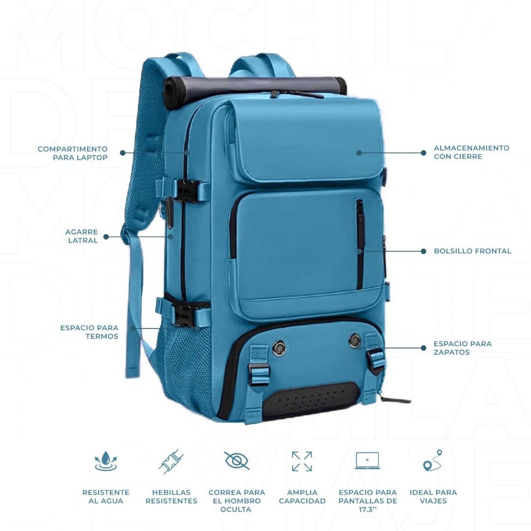 ViajeraX | Mochila de Aventura Gran Capacidad y Estilo Moderno.